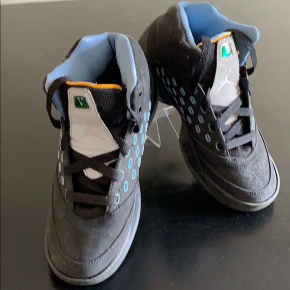 Black/Lt Blue Carmelo Anthony High Top Sneakers - Picture 4 of 7